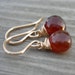 Hessonite Garnet Gold Fill Earrings
