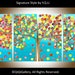 Large acrylic landscape painting Impasto abstract tree painting "My Sunshine" by QIQIGALLERY