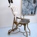 Antique Industrial Dental Chair Chrome Steel Adjustable Medical furniture Victorian early 1900s 1920s Vintage