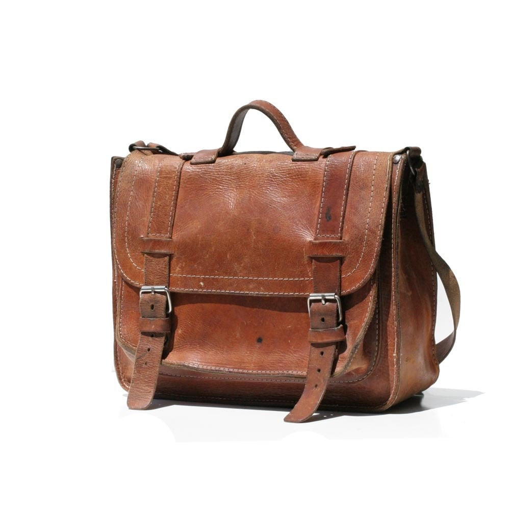 Old Leather Satchel Bag | IUCN Water