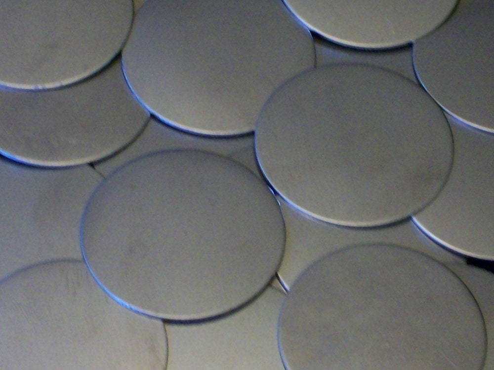 Nickel Silver Discs 20 Gauge stamping blanks metal blanks