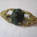 Antique Egyptian Revival Brooch - Real Scarab Beetle