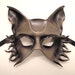 Grey Wolf Leather Mask fox dog shepherd
