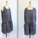 vintage 80s / 90s minidress. Sizes S - L. Black cotton summer sleeveless. Boho Beach by Street Life / the SOHO SNACK dress