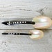 Vintage Set of Iridescent Shell Spoons with Mother of Pearl Inlays