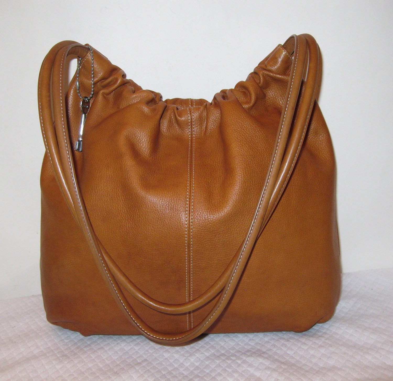 Fossil hobo purse butter soft genuine leather warm tan