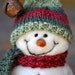 Snowmen - Wool Needle Felted Snowman - Christmas - 118