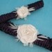 Bridal Garter set, Eggplant, Purple, Ivory, Wedding Garter, Set G062, wedding accessories, garters