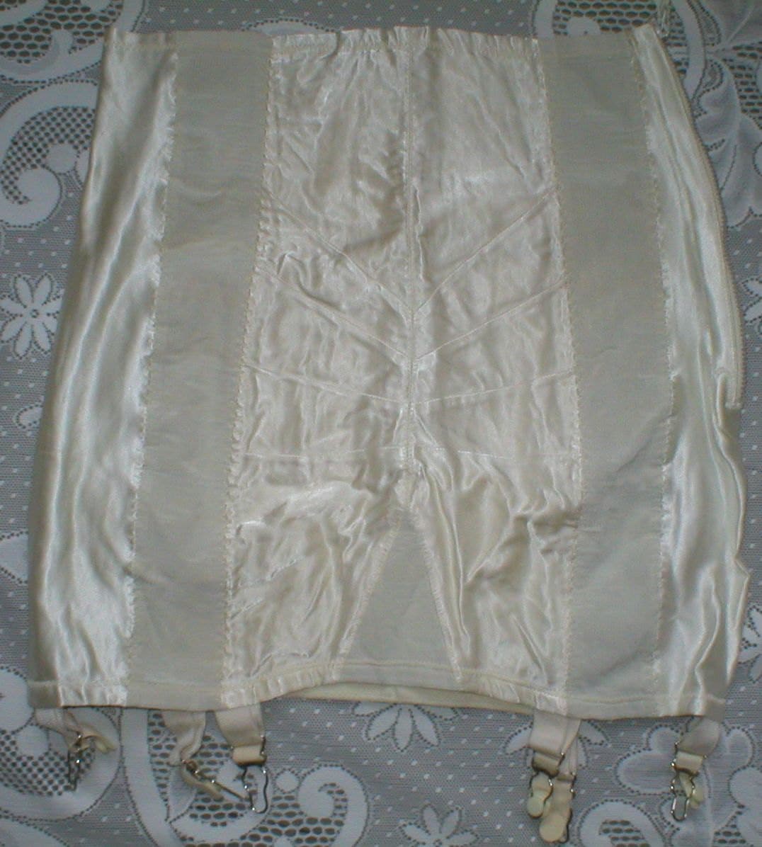 Girdle Corset Open Botton 6 Garters Vintage 1960s by vintagegifts