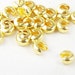 CLEARANCE Crimp Cover 24 Crimping Beads Shiny Gold Color Bright 5mm NF (1022cri05d1)os