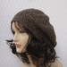 Brown Slouchy Crochet Hat - Womens Slouch Beret - Ladies Tam - Fall Winter Fashion Accessories