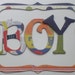 ALL BOY - Fancy Pants Chipboard Letters & Bracket Note Frame Die Cuts - 1.5"