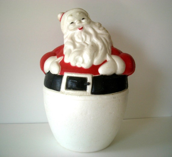 vintage santa styrofoam ice bucket by gotham industries vintage santa styrofoam ice bucket by gotham industries