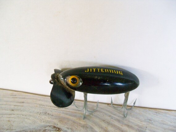 Antique Lure Fred Arbogast Jitterbug WWII Plastic Lip 1940s