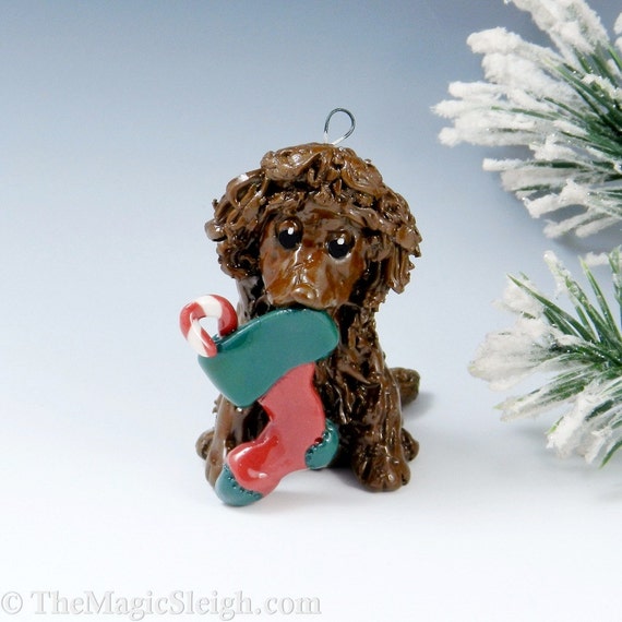 poodle ornament chocolate christmas stocking by themagicsleigh poodle ornament chocolate christmas stocking by themagicsleigh