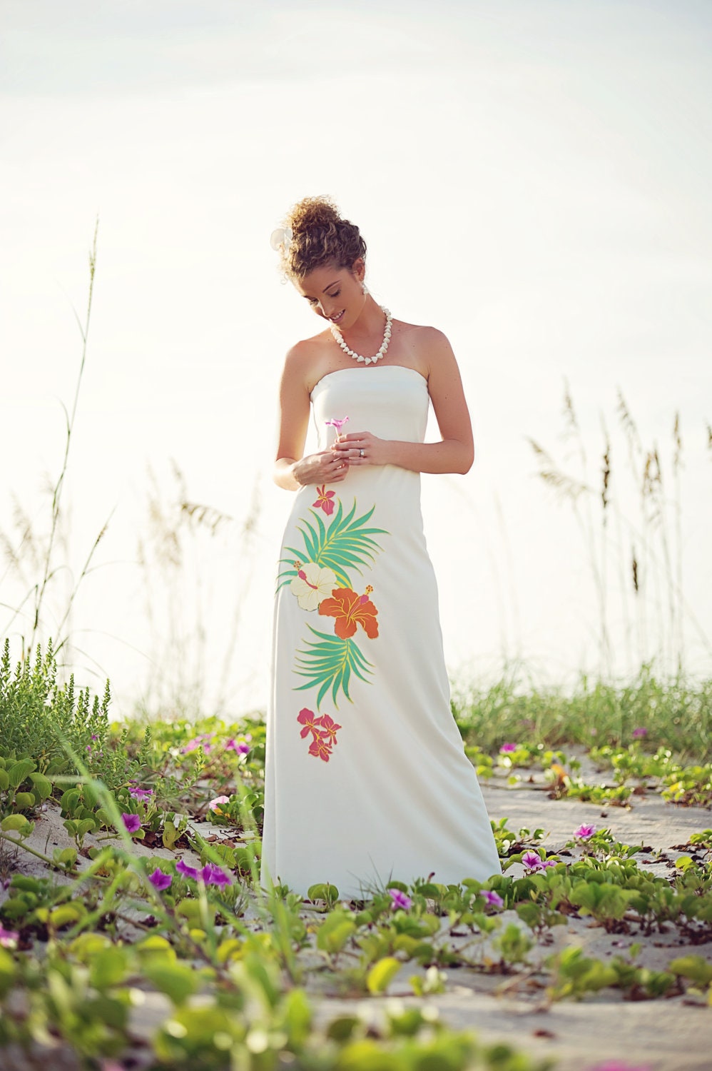 Strapless Beach Wedding Dress