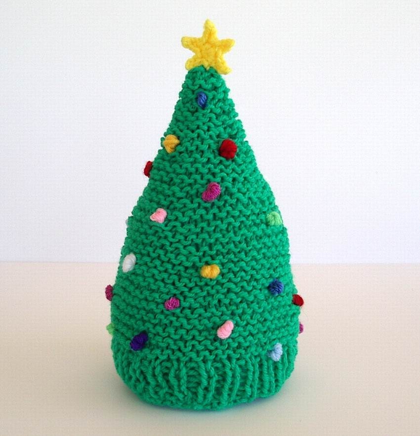 Baby Infant Size Christmas Tree Crochet Hat Multi Color French