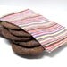 Stripes ReUsable Snack Bag Eco Friendly Lunch Bag Shades of Pink,Yellow, and Purple Women's Girl's Snack Bag