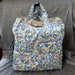 Cotton Shopping Tote Bag, Sunlight Waves Print