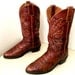 Broken In Justin brand cowboy boots size 8 EE or cowgirl size 9.5 wide width