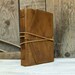Handmade Leather Journal, antiqued light brown leather, tea-stained pages: The Naturalist