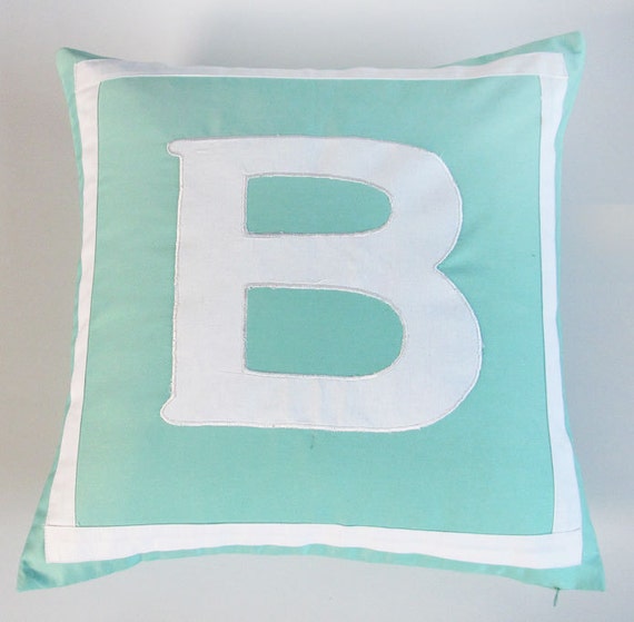 letter alphabet monogram pillows Custom Made 20X20 inch