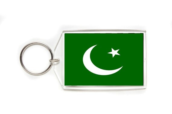 Items similar to Pakistan Pakistani Flag Acrylic Key Ring 3 Sizes ...