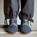 Women House Shoes, Upcycled Clothing, women size 6.5, Sunday Morning