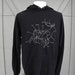 Medium Black Hoodie - Elk "Hunting Widow" Raskol Ink. Screenprint