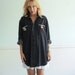 Native American Beaded Denim LS Shirt - Vintage 90s - XL - Appliques