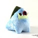 Stuffed Interactive Dragon Monster w/ Vampire Fangs - Powder Blue
