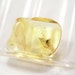 Baltic amber cabochon with a fossil of an insect. (EM195)