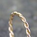 14K Yellow Gold Filled Stacking Ring - The Twist - Wedding Band - Anniversary Ring - Friendship Ring