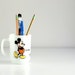 Vintage Mickey Mouse Milk Glass Mug by Anchor Hocking