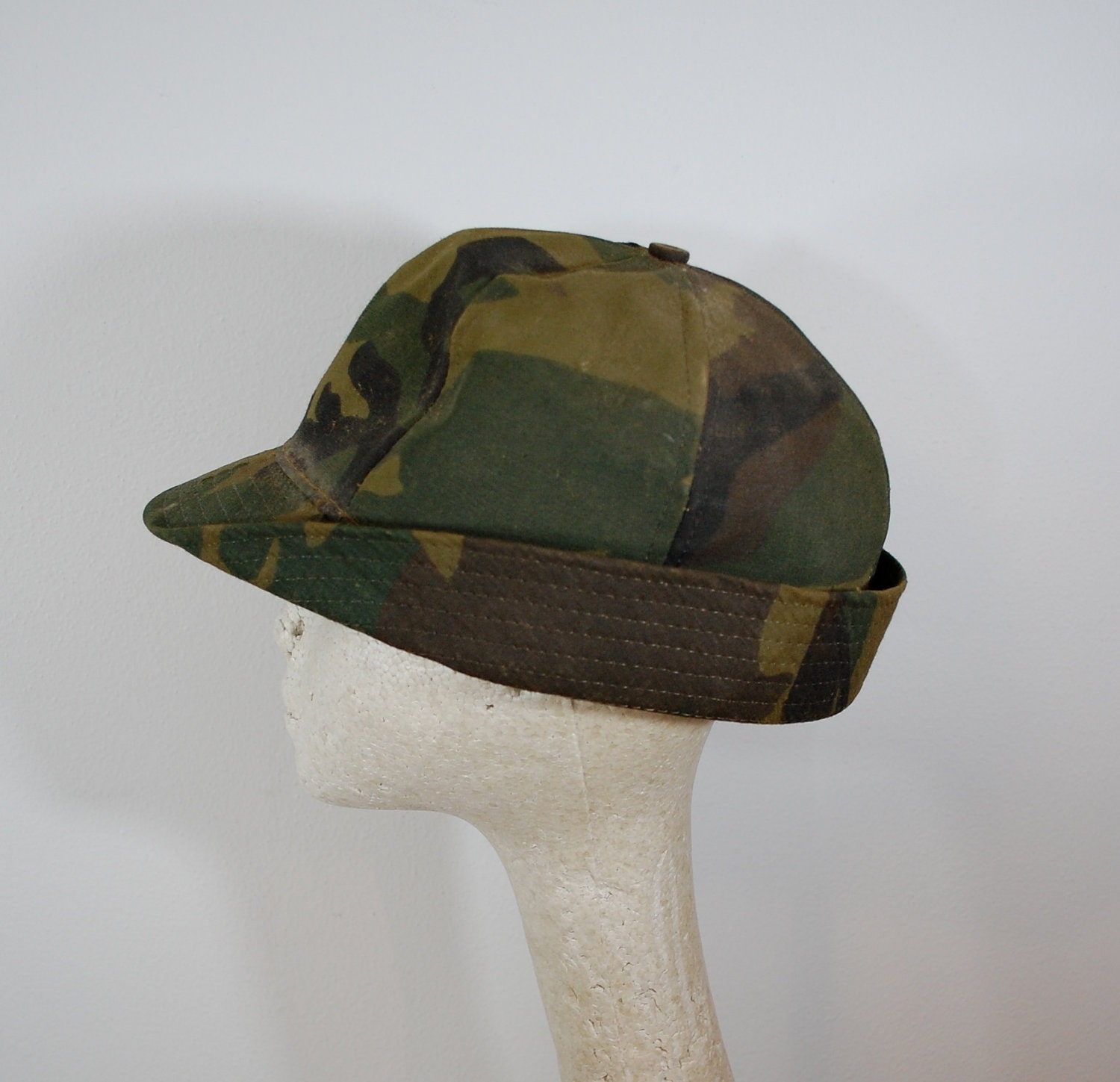 Vintage JONES Hat Cap hunters camouflage Made In USA