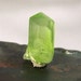 Peridot Crystal - August birthstone - natural raw rough - Terminated point - gemmy - bright green - wire wrap stone