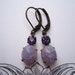 Vintage Purple Earrings, Vintage Opal Rhinestone Earrings, Bridesmaids Gifts, Spring Wedding, Estate Style Earrings, SYBIL