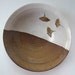 Decorative Gingko Leaf Serving Bowl - 13 cups - Handmade Ceramic Bowl