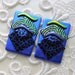 Big Earrings, Dichroic Glass, Post Earrings, Glass Earrings, Dichroic, Bead Earrings, Stud Earrings X5864