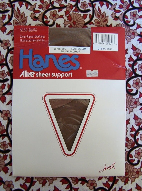 Thigh high Hosiery Hanes sheer support Hose stockings size M