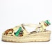 VTG 80's Dinosaur Print Platform Espadrilles 7