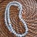 Faceted aquamarine beaded necklace