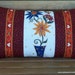 Potted Daisies Folk Art Quilted Pillow Accent or Decor 8" X 14"