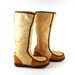 Shearling Boots Vintage 1970s Tan Brown Women's size 6 1/2