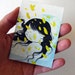 number 23 of 100 little faces - original watercolor ACEO painting