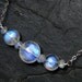 Moonstone Necklace, AAAA Grade Rainbow Moonstone, Sterling Silver--CircesHouse on Etsy--Three Sisters