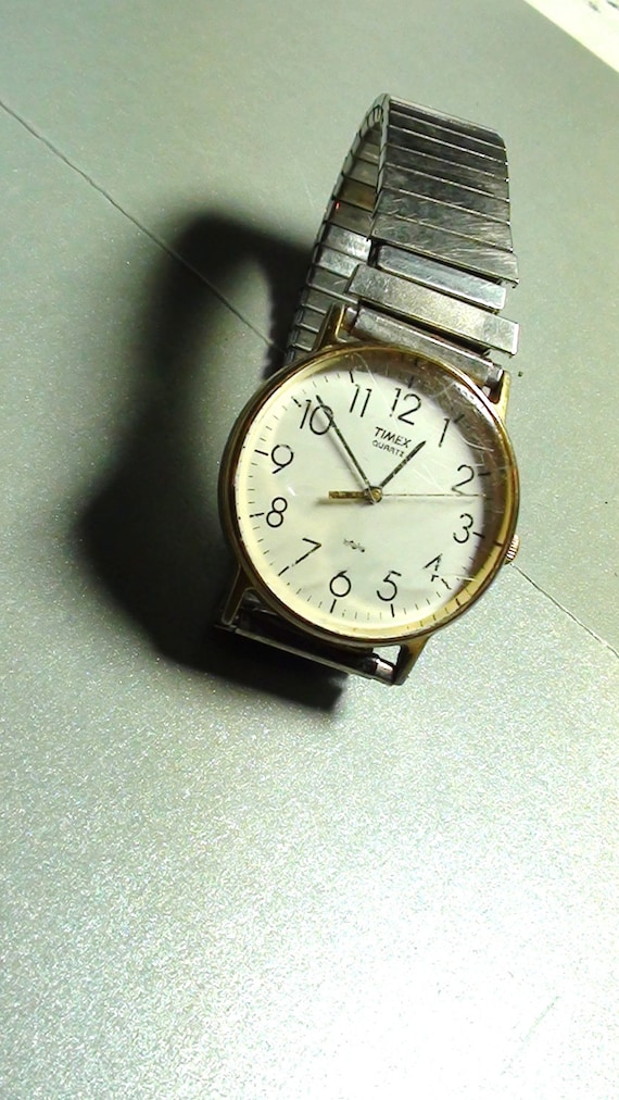 Timex Watch Vintage Quartz LA Cell From The 1970s Mens Wrist