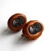 Spooky Silhouettes - Antique Bakelite Earrings - Vintage Bakelite Jewelry