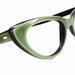 Vintage 50s Green Cat Eye Eyeglasses Frame Safilo