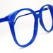 Vintage 80s Oversized Lens Eyeglasses Blue Tura Frame Mod. 641